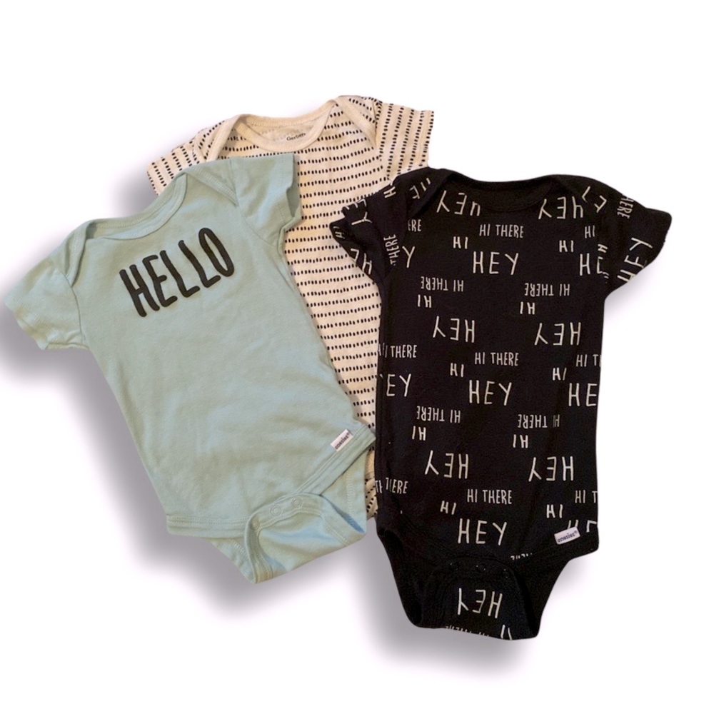 Gerber Hello, Hey, Hi There 3 Piece Set 3-6M